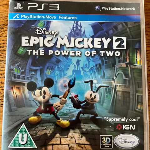 ps3 spill EPIC  MICKEY 2 Disney barn MOVE