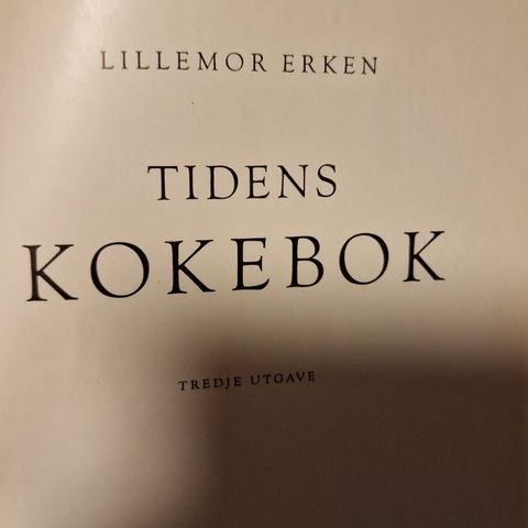 Eldre kokebok av Lillemor Erken😃