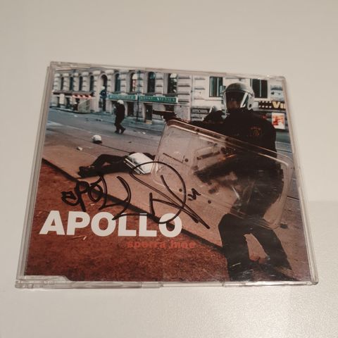 Apollo - Sperra Inne  CD-singel signert promo.