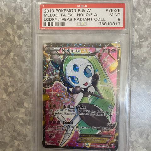 Pokemon - Meloetta EX PSA 9