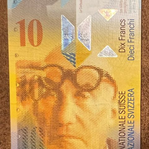 SVEITS.  10 Francs   1995.  P-66a     UNC