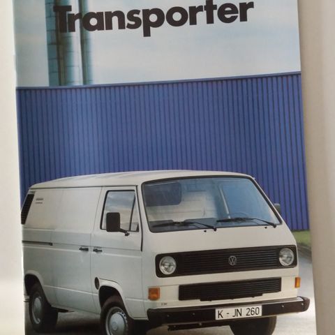 VW Transporter Type 2 , T3 -brosjyre. (NORSK)