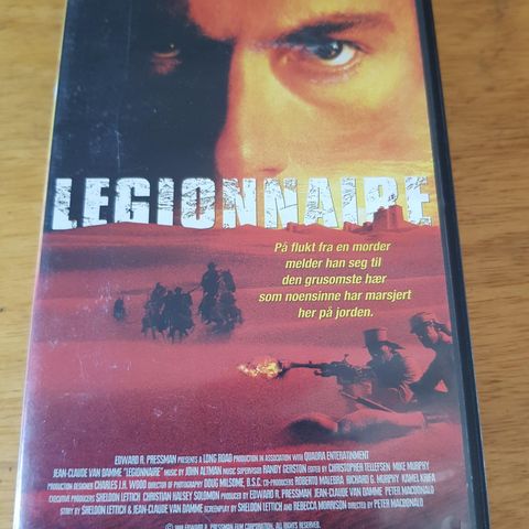 Legionnaire med Jean Clean Van Damme vhs