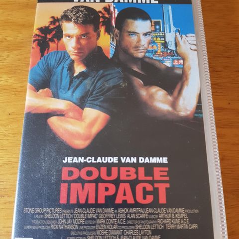 Double Impact med Jean Clean Van Damme vhs