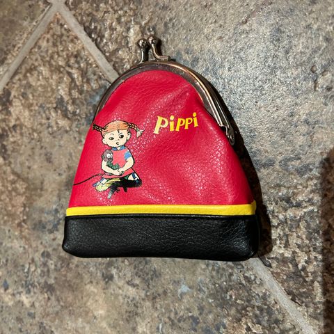 Liten Pippi Langstrømpe pung i fin stand selges kr. 50,-