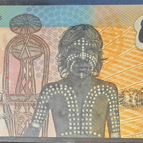 AUSTRALIA 10 DOLLAR 1988 P-49b POLYMER/HOLOGRAM. UNC