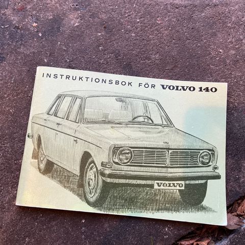 Instrukssjonsbok for Volvo 140