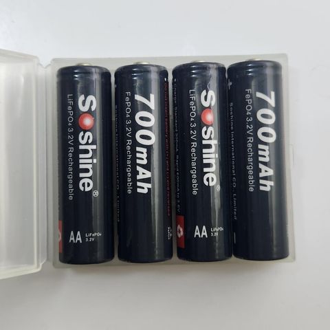 4stk 14500/AA Batteri (Soshine)