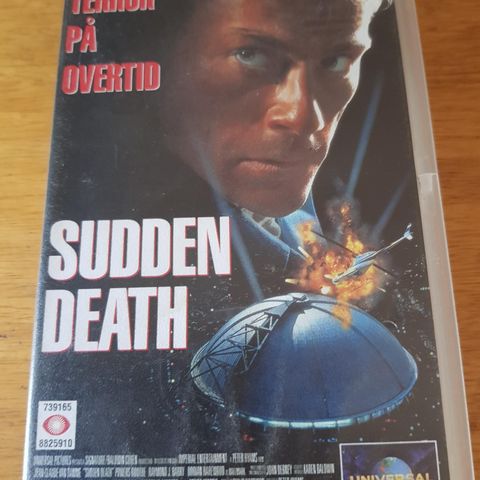 Sudden Death med Jean Clean Van Damme vhs