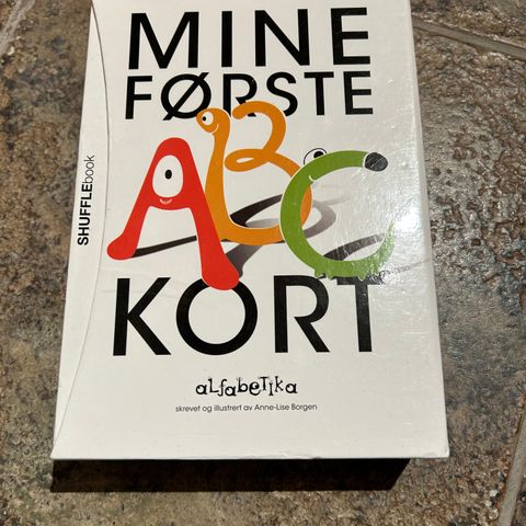 Mine første ABC kort selges kr. 250,-