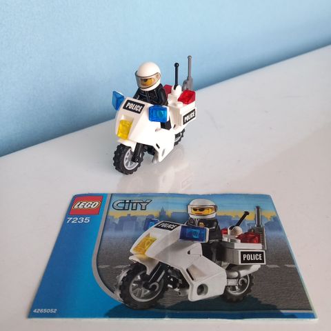 Lego City Politi Motorsykkel 7235