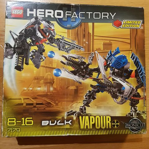 Ny, uåpnet Lego 7179 Hero Factory - Dunkan Bulk and Vapour