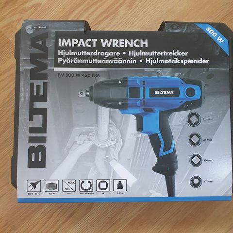 Hjulmuttertrekker/ impact wrench