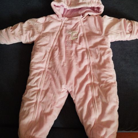 Vinterdress/ vogndress til baby str. 6/9 mndr