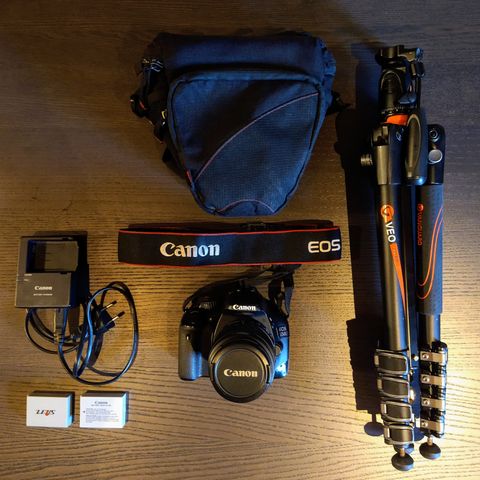 Canon EOS 550d og Vanguard VEO 235AP