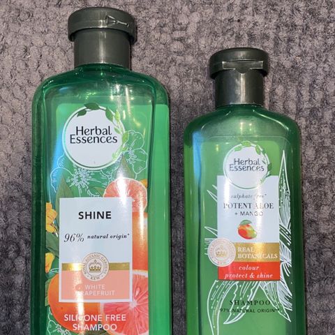 Herbal Essences shampoo.