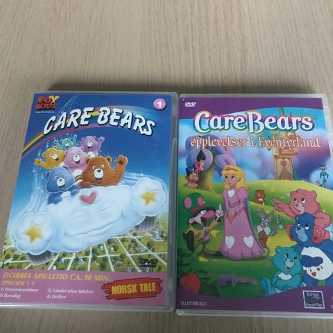 Care Bears dvd,50kr samlet