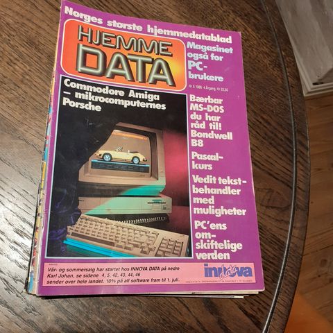 HJEMME DATA. NR. 5. 1986. NORSK DATA/ SPILLBLAD.