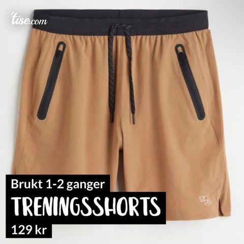 Treningsshorts brukt 1-2 ganger