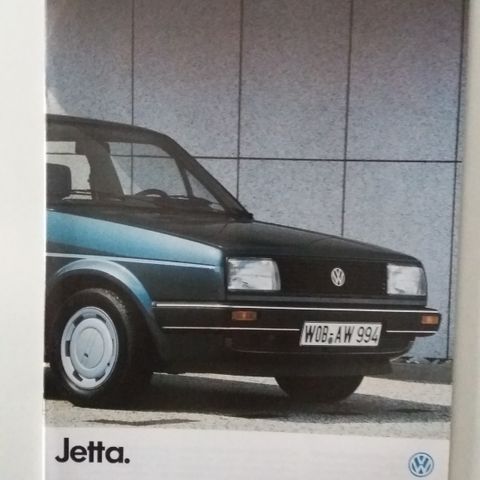 VW JETTA -brosjyre. (NORSK)