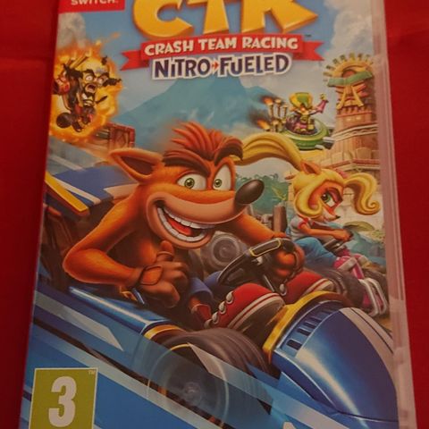 CTR Crash team racing, nitro fueled til Nintendo switch.