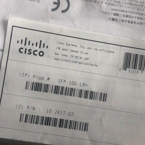 Cisco SFP+ / 10G-LR - (5stk) Nye Originale. Gi Bud