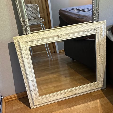 Speil hvitt 60x40