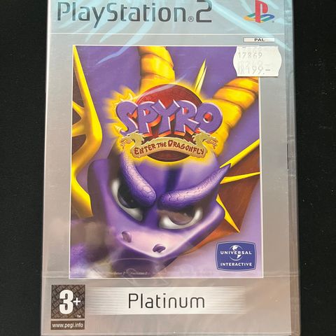 Spyro Enter the Dragonfly [Platinum] NY FORSEGLET PS2 - Playstation 2