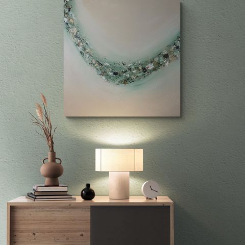 Originalt abstrakt acrylic maleri - Aurora - 70x70cm