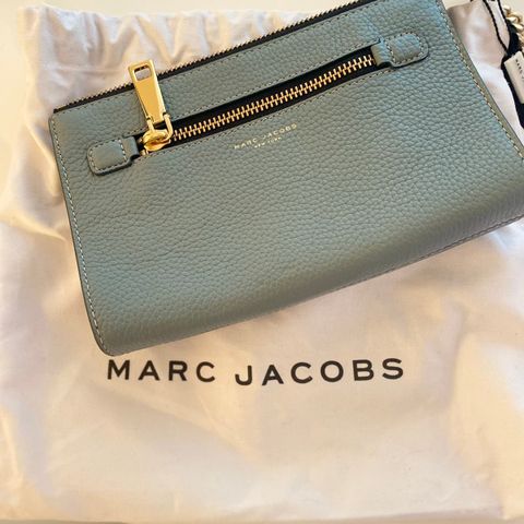 Marc Jacobs Gotham Small Leather Crossbody - Lysblå