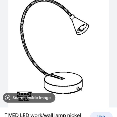 Tived led lampe Ikea - 2 stk