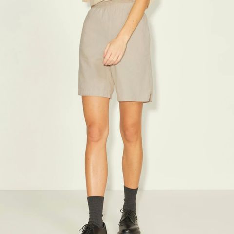 JJXX Beige Shorts i bomull/lin