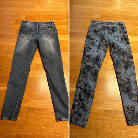 Vendbar Jeans, kan brukes på begge sider