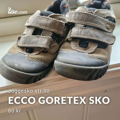 Ecco goretex joggesko str 30