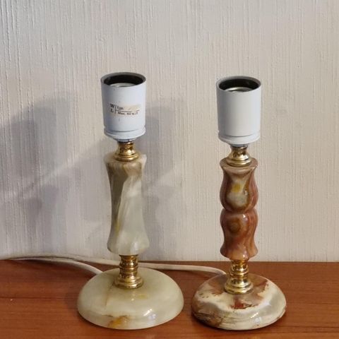 Vintage bordlamper i onyx