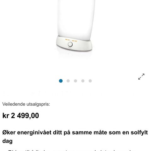 EnergyLight HF3319 - dagslyslampe nypris 2499,-