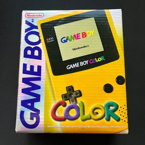 Nintendo Game Boy Color Yellow CIB