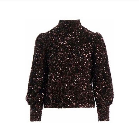 Camilla Pihl Pari Sequin brun topp