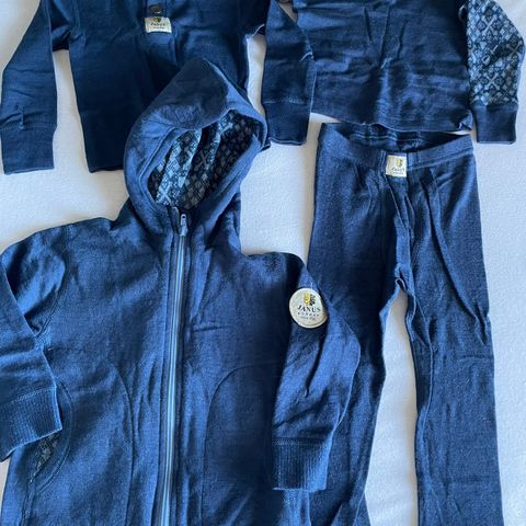 Janus nytt ullsett str 90,  jakke, bukse og gensere