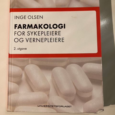 Farmakologi for sykepleiere og vernepleiere. Inge Olsen. 2.Utg.