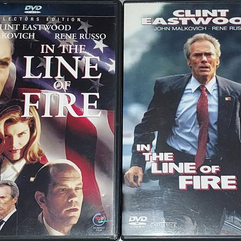 2 DVD.IN THE LINE OF FIRE.