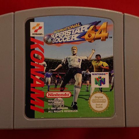 International superstar soccer til Nintendo 64.