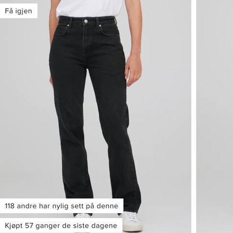 Mid waist straight jeans