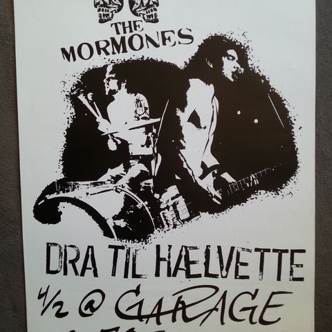 The Mormones - Dra til hælvette (Konsertplakat)