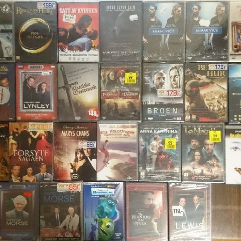 Diverse DVD filmer, 10,- pr. stk.