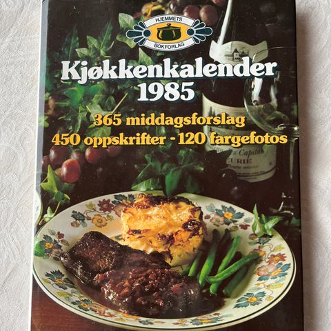 Kokebok - kjøkkenkalender 1985