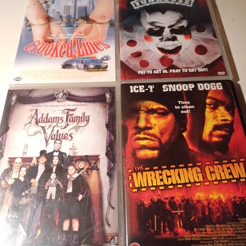 Wrecking Crew - Funhouse- Crooked Lines - Addams Family. Norske tekster