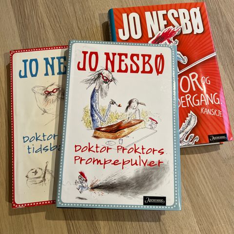 JO NESBØ – Bøker om Doktor Proktor, 3 stk