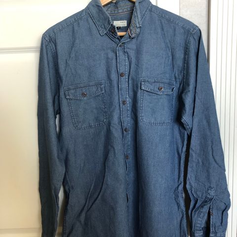 Denim Slimfit Skjorte Dressmann Medium