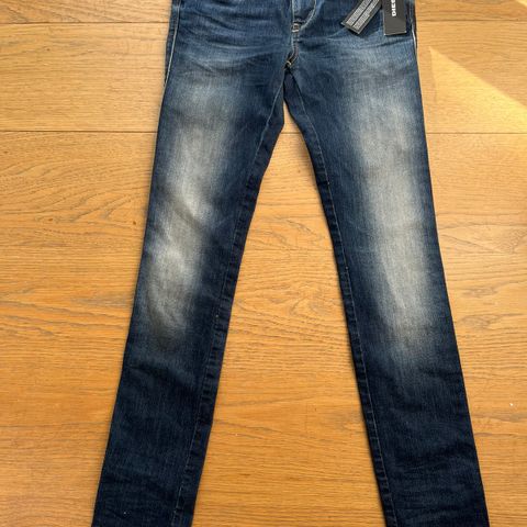 Ny Diesel Kid dongeri denim jeans bukse størrelse 14 år Stretch Skinny Slim